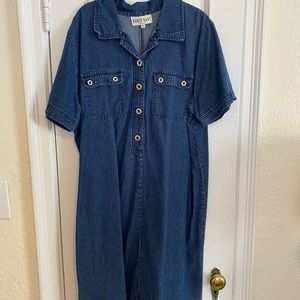 David Dart short sleeve denim dress!